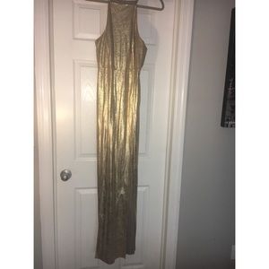 Gold dress